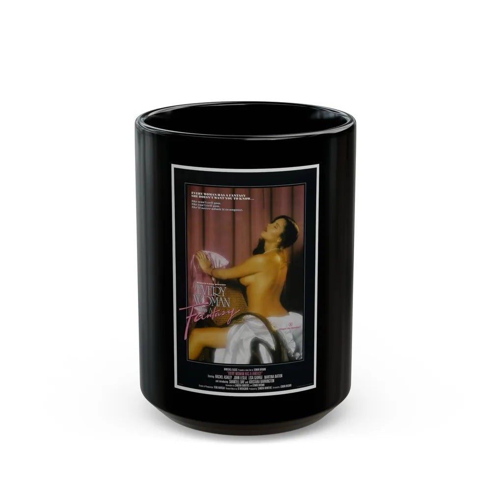 EVERY WOMAN HAS A FANTASY 1984 Movie Poster - Black Coffee Mug-15oz-Go Mug Yourself