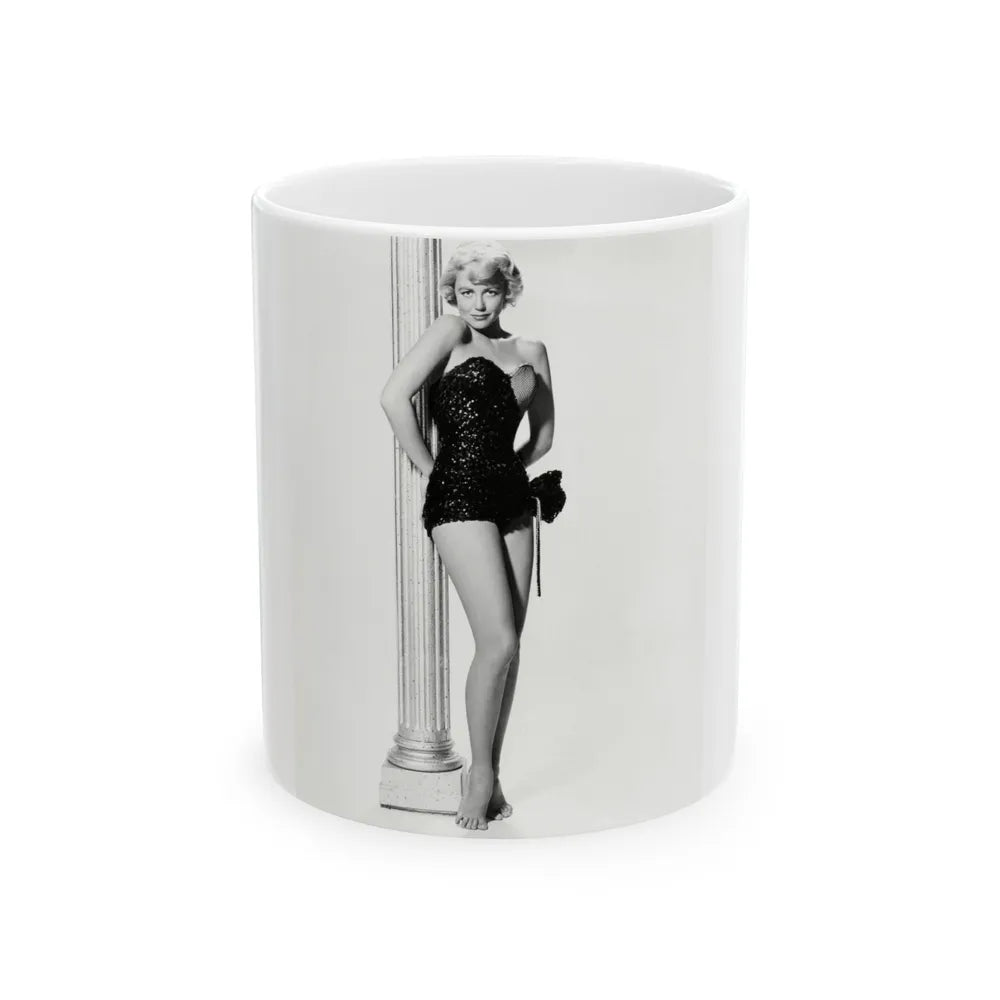 Dorothy Malone #178 (Vintage Female Icon) White Coffee Mug-11oz-Go Mug Yourself