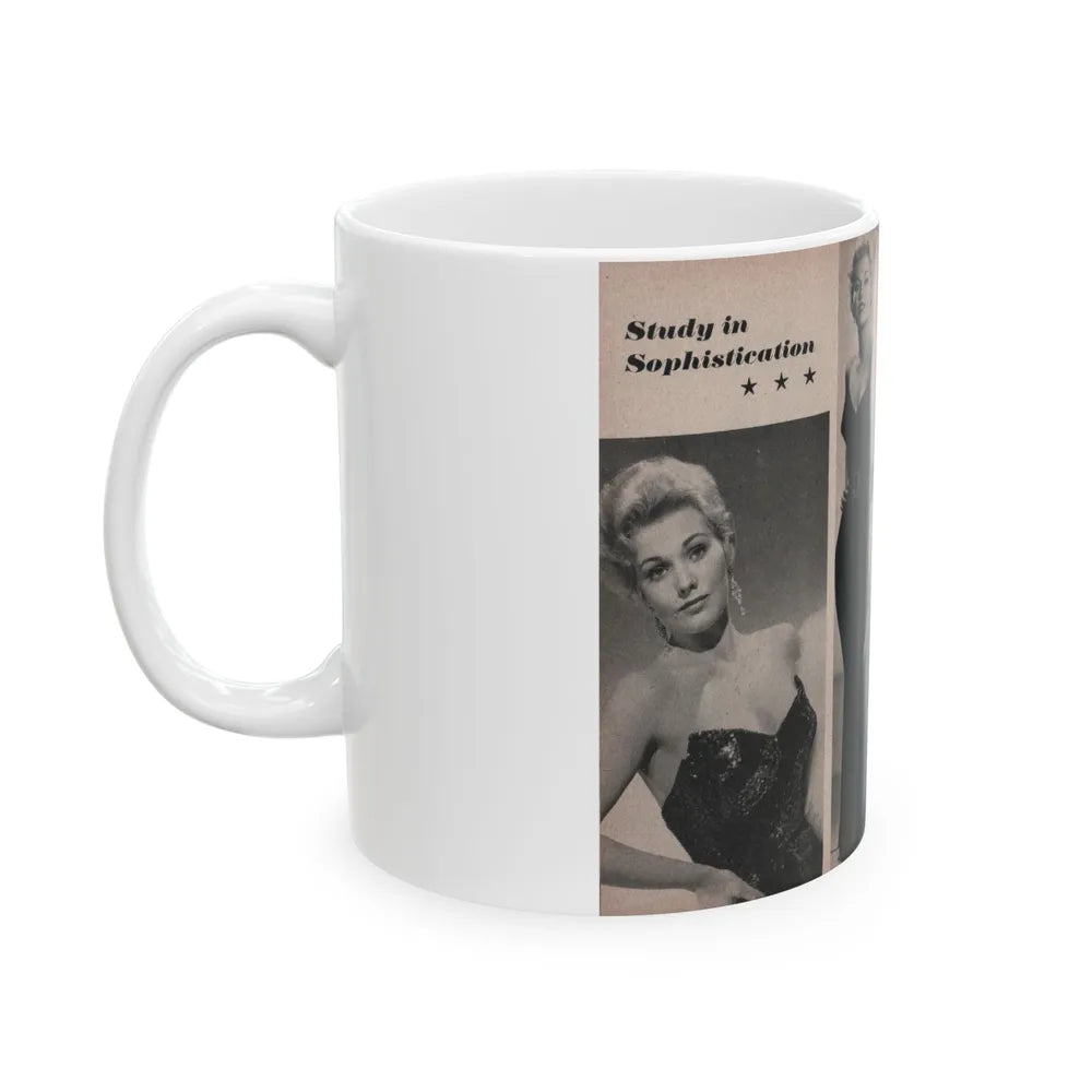 Kim Novak #154 - Scanned Mag. 66 Photos (Vintage Female Icon) White Coffee Mug-Go Mug Yourself