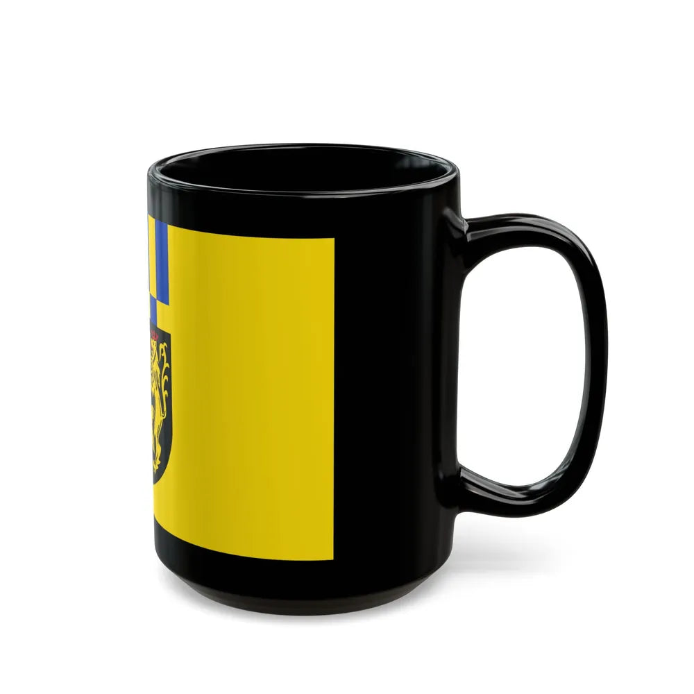 Flag of Rhein Hunsrueck Kreis Germany - Black Coffee Mug-Go Mug Yourself