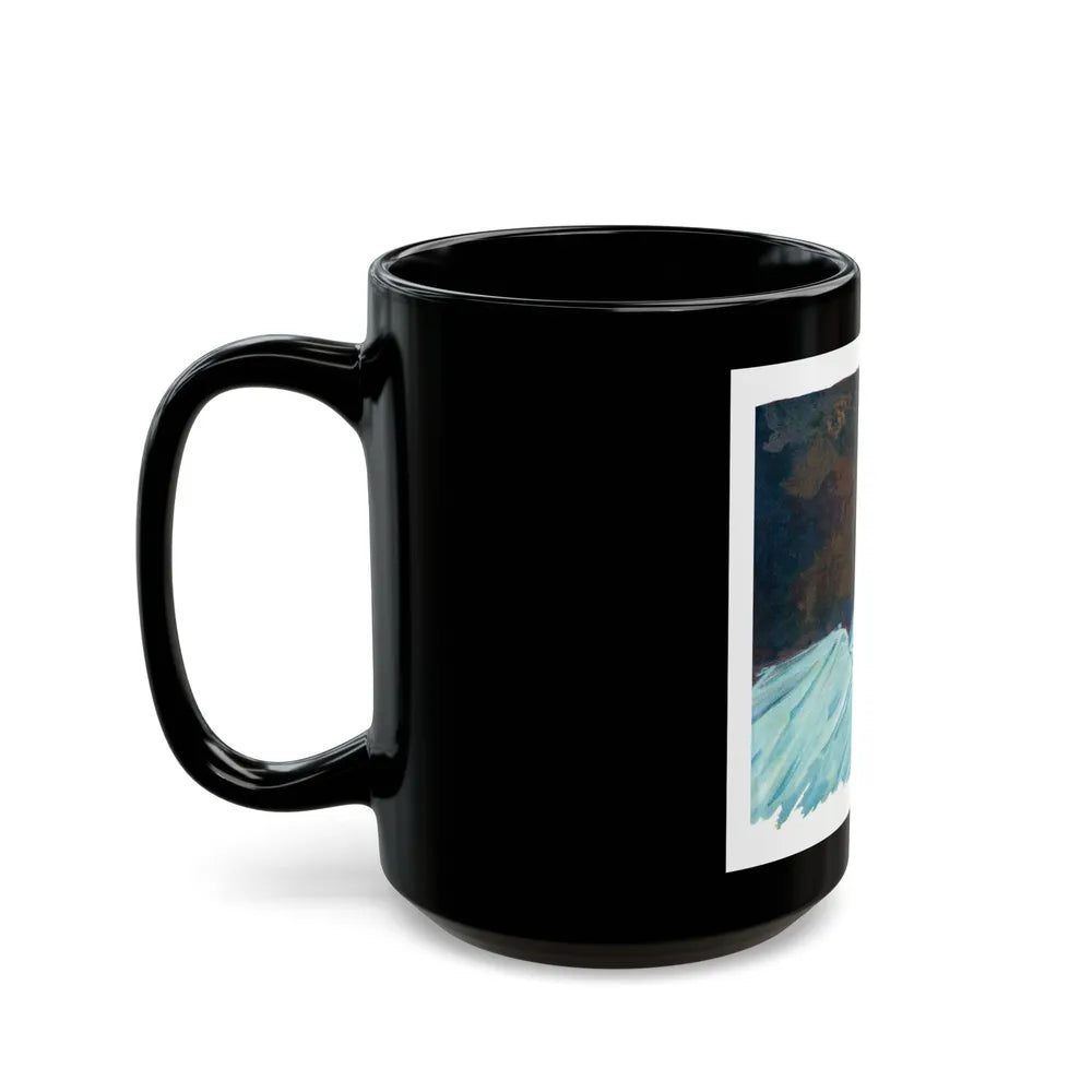 Bait by Nell Lamburn, Woman's Journal illustration - Black Coffee Mug-Go Mug Yourself