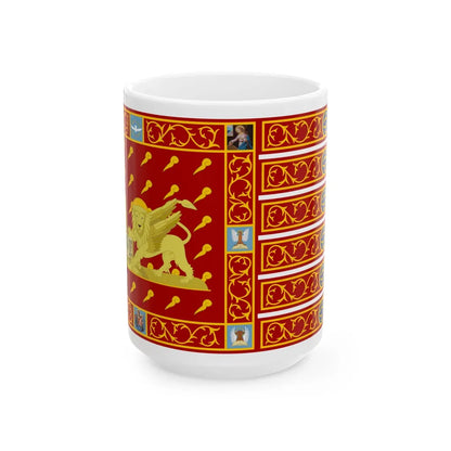 Flag of Venice 1997 Italy - White Coffee Mug-15oz-Go Mug Yourself