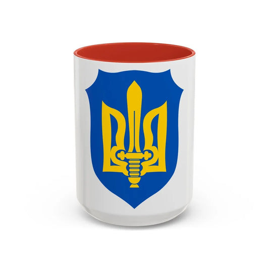 Organization of Ukrainian Nationalists - Accent Coffee Mug-15oz-Red-Go Mug Yourself