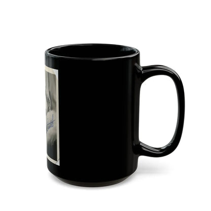 Karin Booth #22 (Vintage Female Icon) Black Coffee Mug-Go Mug Yourself