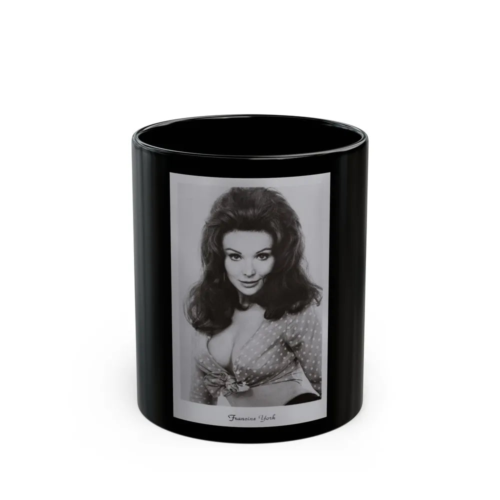 Francine York #169 - 4x5 60's B&W Photo on Postcard Paper (Vintage Female Icon) Black Coffee Mug-11oz-Go Mug Yourself