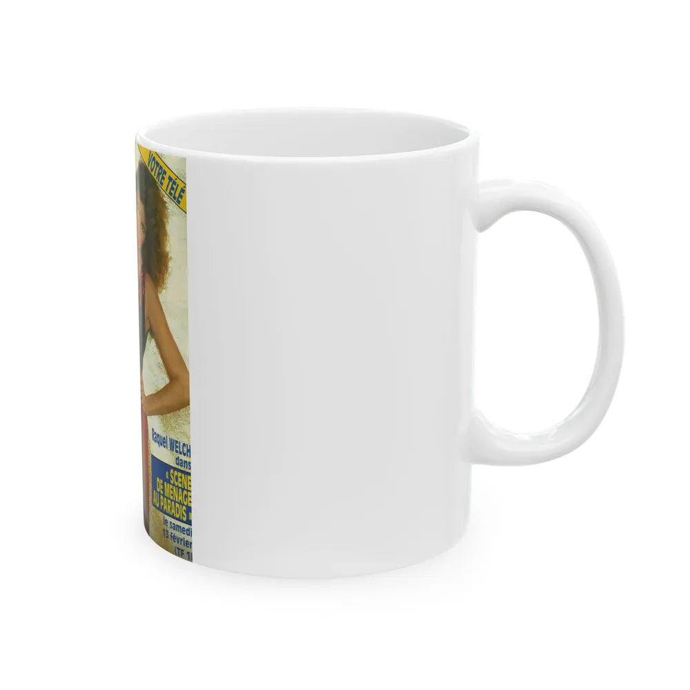 Raquel Welch #394 - Mag. Cover (Vintage Female Icon) White Coffee Mug-Go Mug Yourself