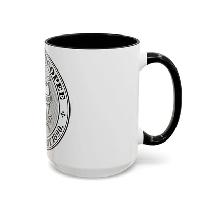 Seal of Chicopee Massachusetts - Accent Coffee Mug-Go Mug Yourself