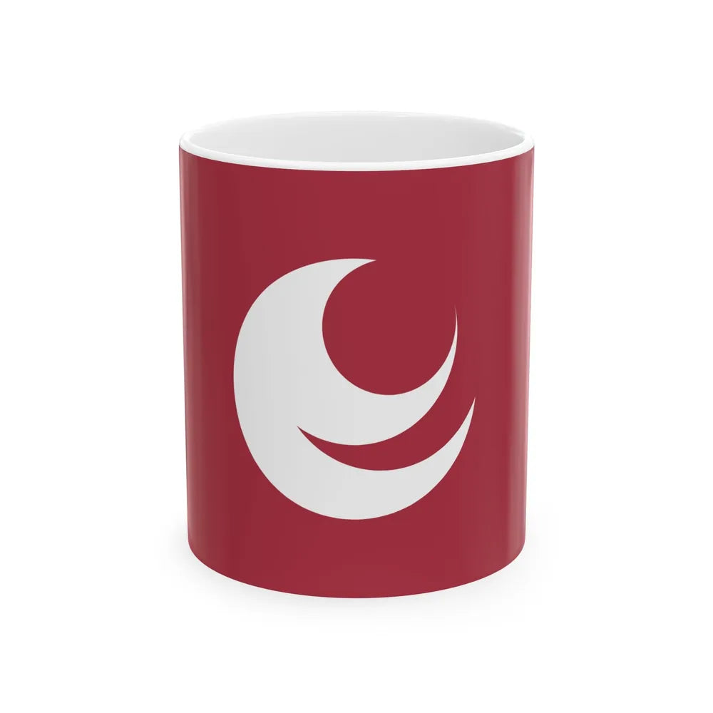 Flag of Hiroshima Prefecture Japan - White Coffee Mug-11oz-Go Mug Yourself