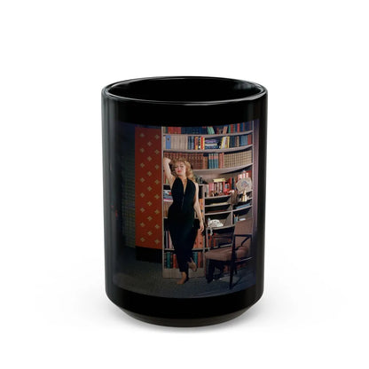 Julie Newmar #667 (Vintage Female Icon) Black Coffee Mug-15oz-Go Mug Yourself