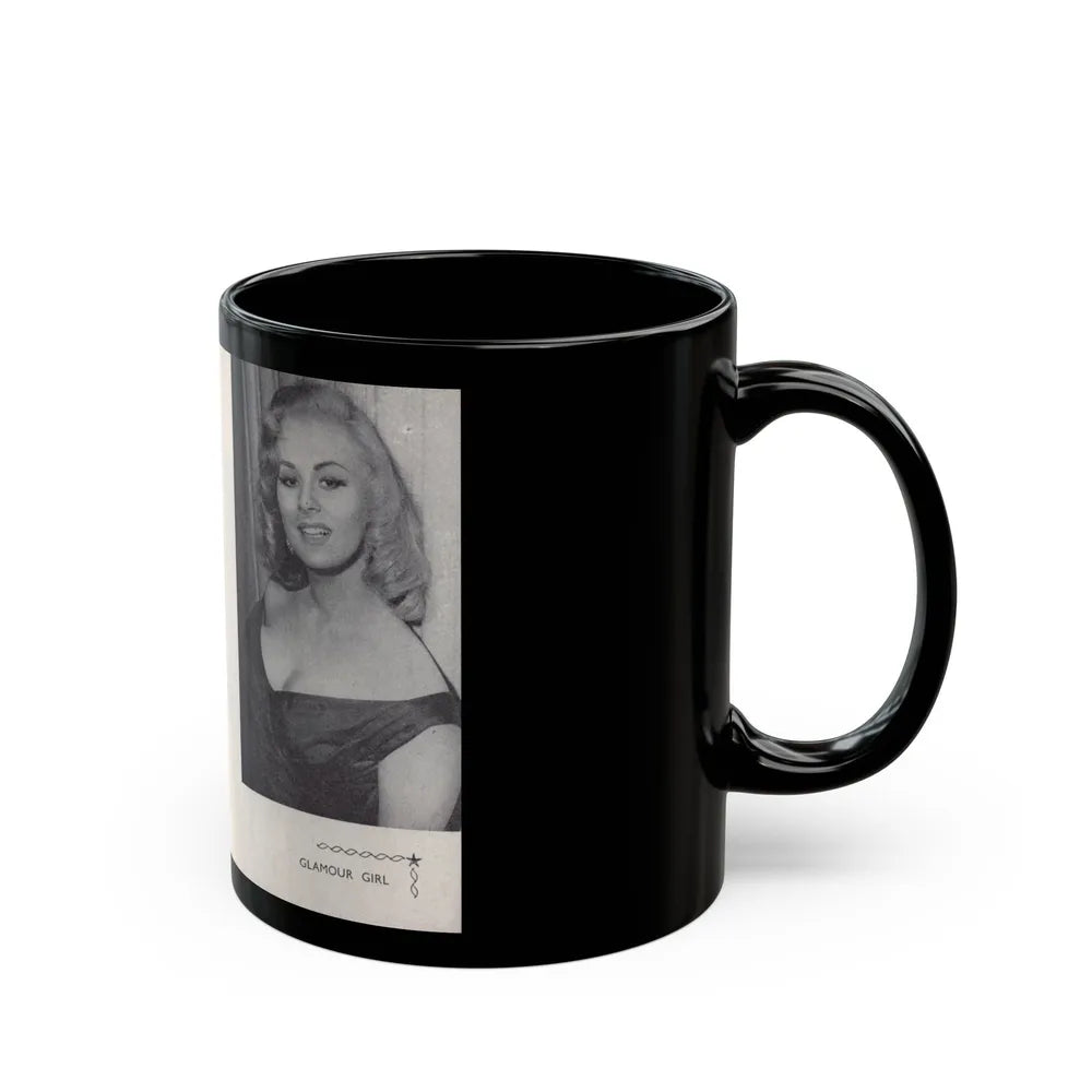 Norma Sykes #163 - 66 PHOTOGRAPHS OF Sabrina U.K. Pocket Mag. Pages 56 & 57 (Vintage Female Icon) Black Coffee Mug-Go Mug Yourself