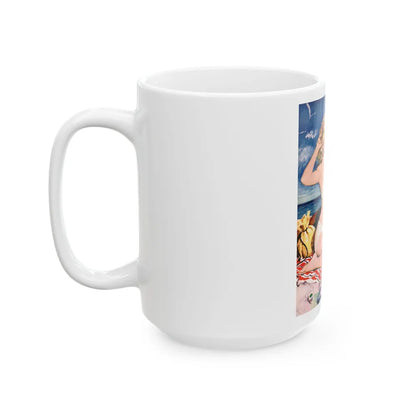 Darling Believe Me, Esquire, September 1951 - White Coffee Mug-Go Mug Yourself