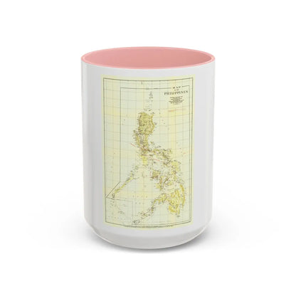 Philippines, The (1905) (Map) Accent Coffee Mug-Go Mug Yourself