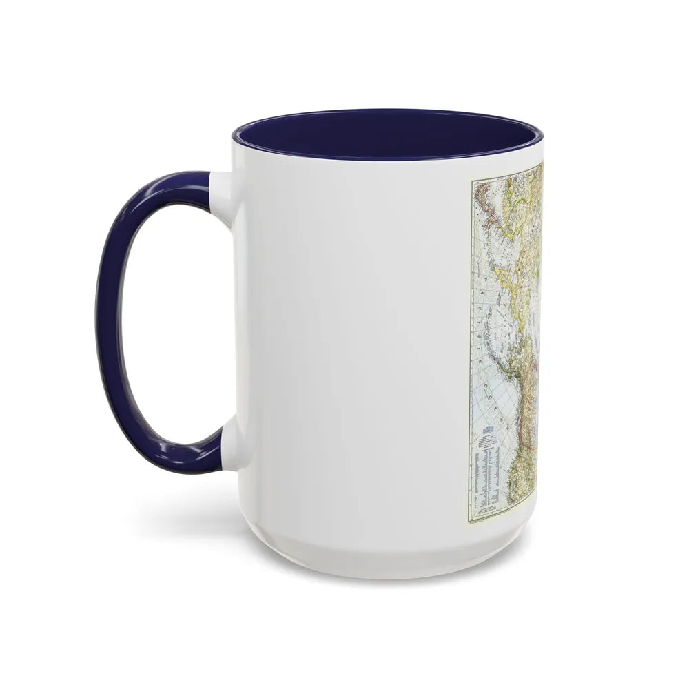 Top Of The World (1949) (Map) Accent Coffee Mug-Go Mug Yourself