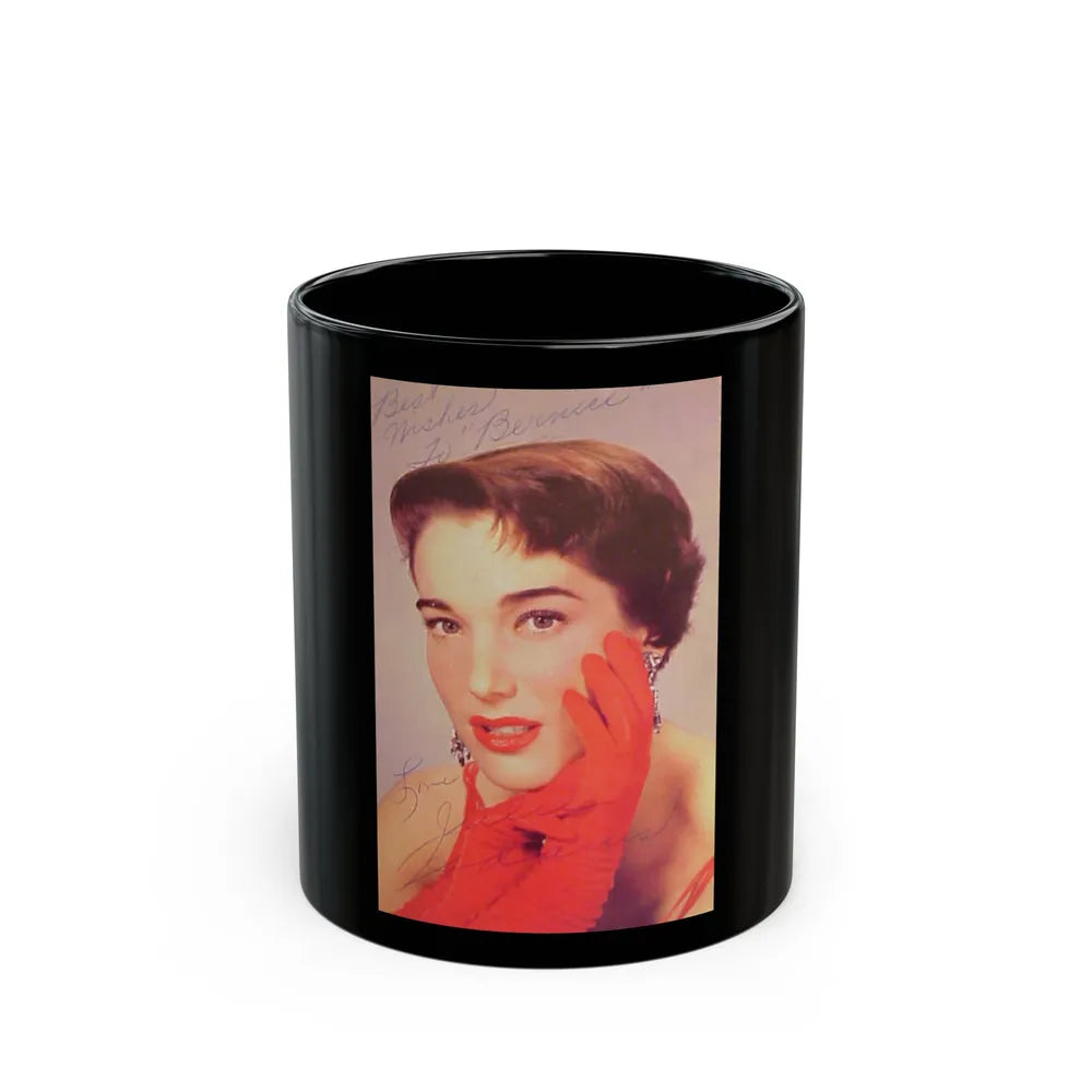 Julia Adams #71 (Vintage Female Icon) Black Coffee Mug-11oz-Go Mug Yourself