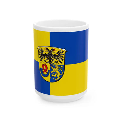 Flag of Lahn Dill Kreises Germany - White Coffee Mug-15oz-Go Mug Yourself