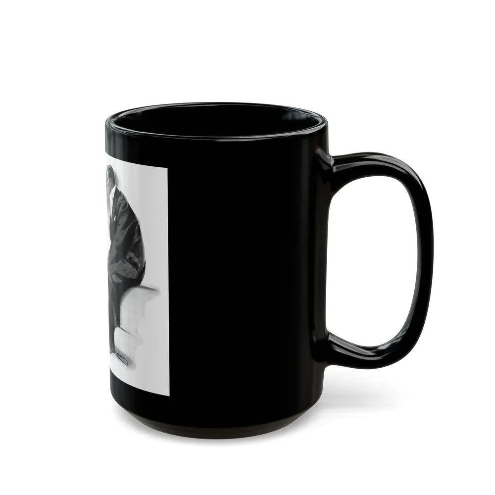 French Model by Sylvia Thompson, Britannia And Eve magazine, 1939 (1) - Black Coffee Mug-Go Mug Yourself