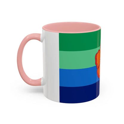 Flag of Angaur Palau - Accent Coffee Mug-Go Mug Yourself