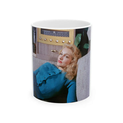 Julie Newmar #668 (Vintage Female Icon) White Coffee Mug-11oz-Go Mug Yourself