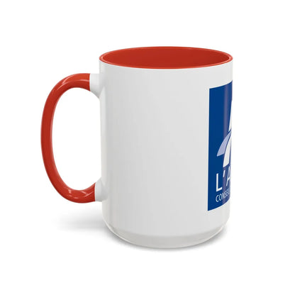 Flag of Aisne France - Accent Coffee Mug-Go Mug Yourself