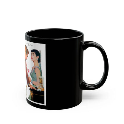 Bride To Be, Woman's Home Companion, August 1955 - Black Coffee Mug-Go Mug Yourself