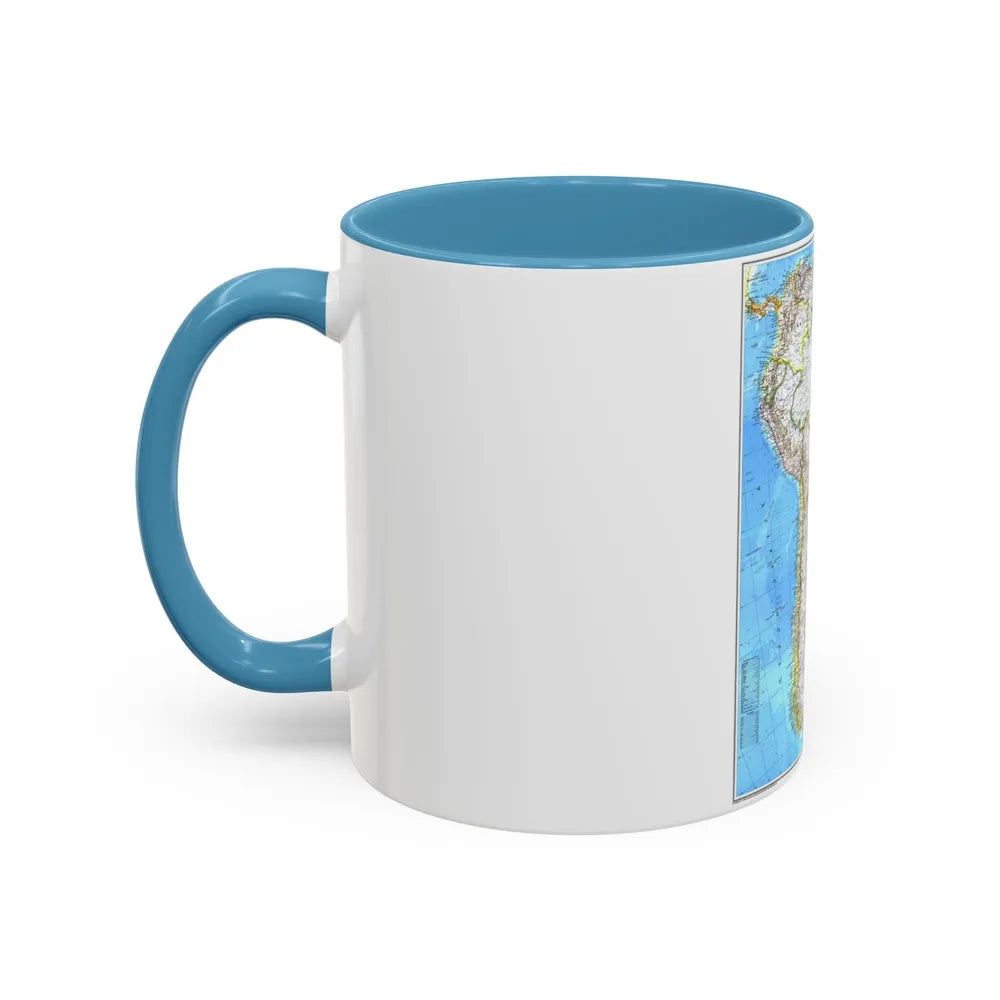 South America (1992) (Map) Accent Coffee Mug-Go Mug Yourself