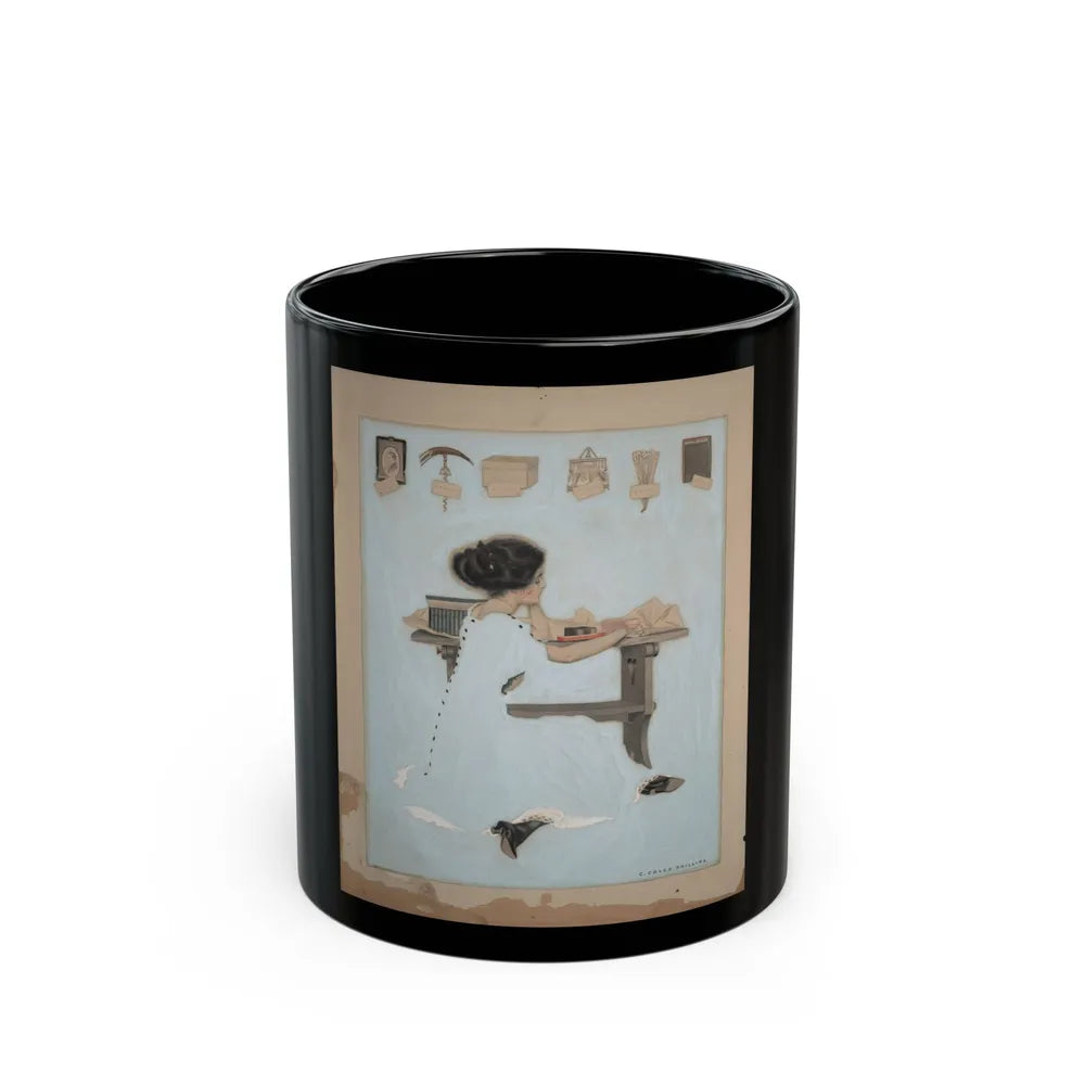 Fade away girl - Gifts, 1910 - Black Coffee Mug-11oz-Go Mug Yourself