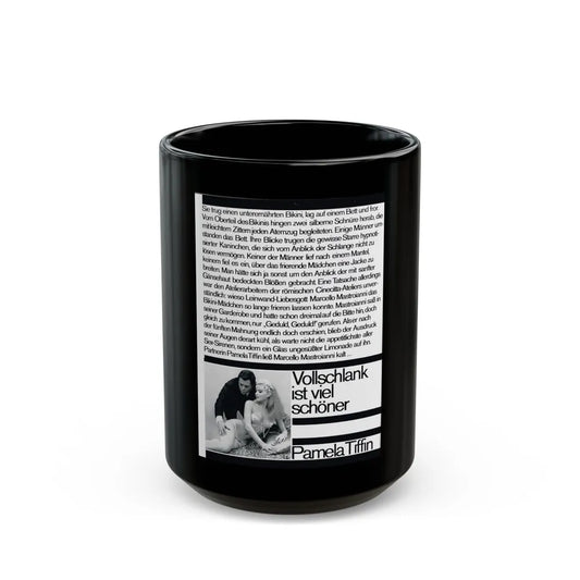 Pamela Tiffin #33 - Mag. Page (Vintage Female Icon) Black Coffee Mug-15oz-Go Mug Yourself