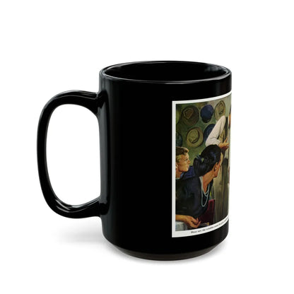 Dizzy Ramirez Knew He Was Wrong, 1947 - Black Coffee Mug-Go Mug Yourself