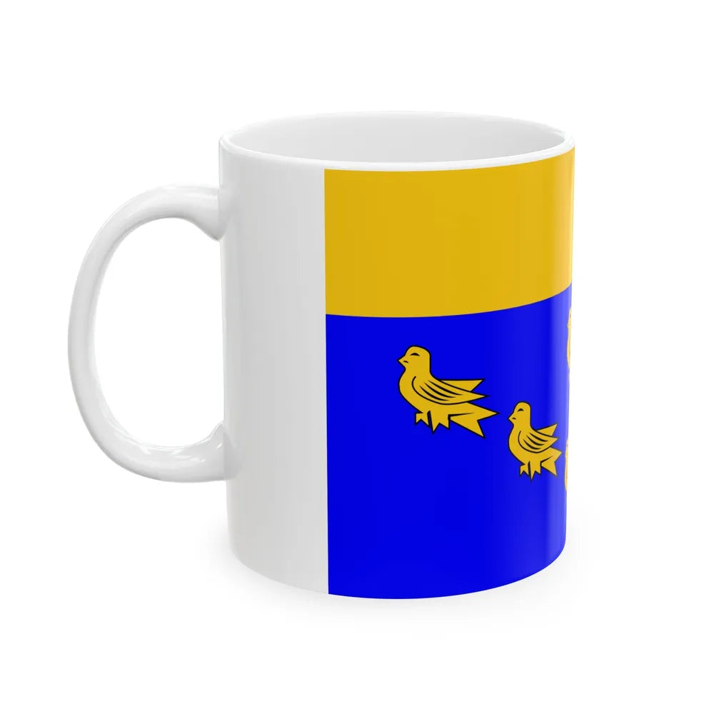 Flag of West Sussex UK - White Coffee Mug-Go Mug Yourself