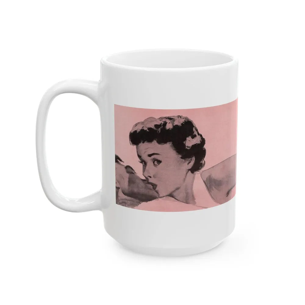 Fun in the Sun (3), Cosmopolitan, November 1953 - White Coffee Mug-Go Mug Yourself