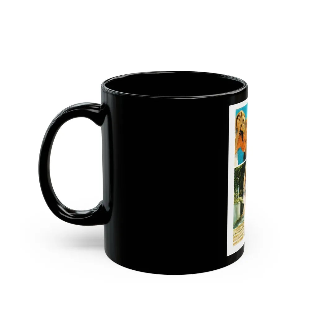 Julie Ege #202 (Vintage Female Icon) Black Coffee Mug-Go Mug Yourself