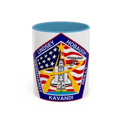 STS 104 (NASA) Accent Coffee Mug-11oz-Light Blue-Go Mug Yourself