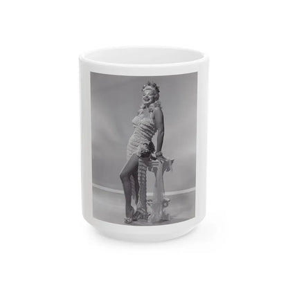 Barbara Nichols #191 (Vintage Female Icon) White Coffee Mug-15oz-Go Mug Yourself