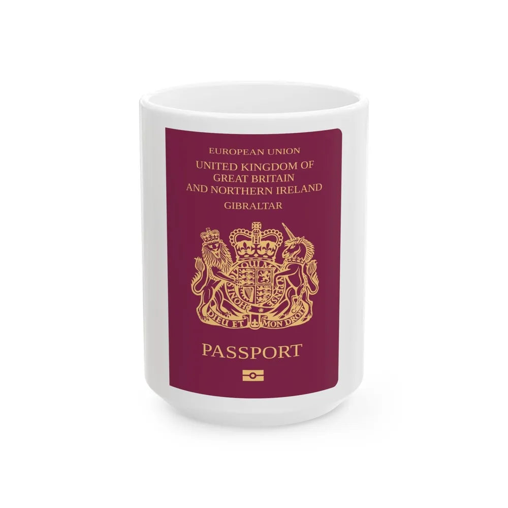 Gibraltar Passport - White Coffee Mug-15oz-Go Mug Yourself