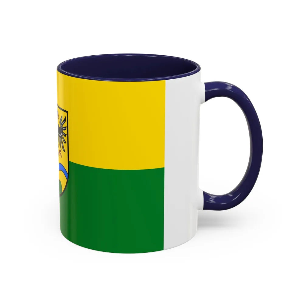 Flag of Deggendorf Germany - Accent Coffee Mug-Go Mug Yourself