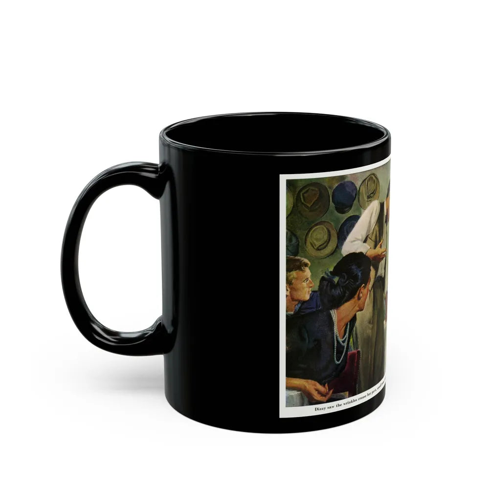 Dizzy Ramirez Knew He Was Wrong, 1947 - Black Coffee Mug-Go Mug Yourself