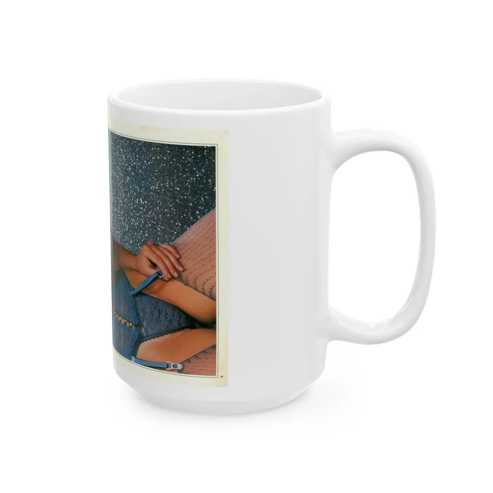 Linda Blair #228 - Partially Topless (Vintage Female Icon) White Coffee Mug-Go Mug Yourself