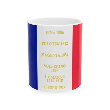 7e regiment de chasseurs a cheval-drapeau (France) White Coffee Mug 11oz - Go Mug Yourself