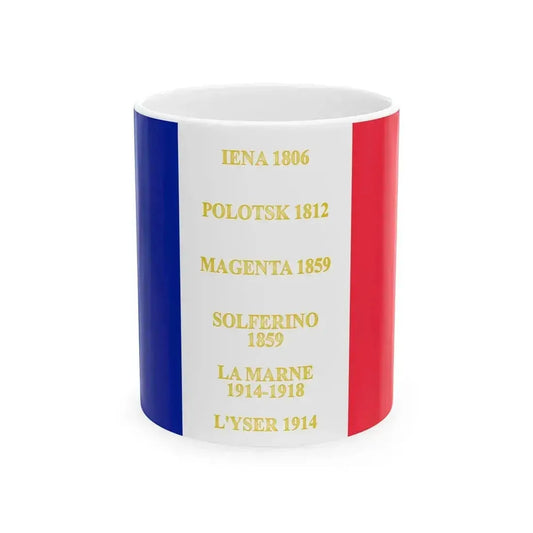 7e regiment de chasseurs a cheval-drapeau (France) White Coffee Mug 11oz - Go Mug Yourself
