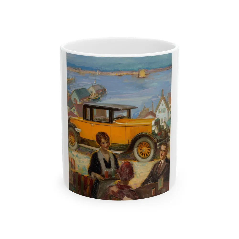 Car advertisement - White Coffee Mug-11oz-Go Mug Yourself