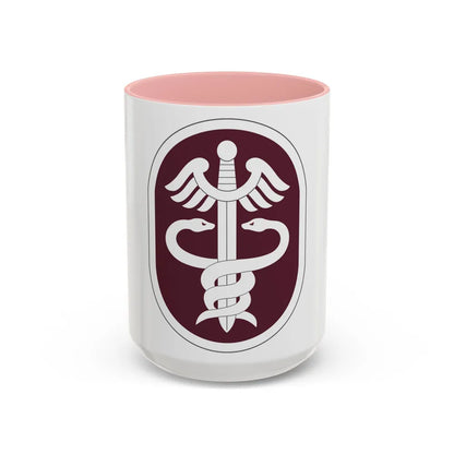 Medical Command 2 (U.S. Army) Accent Coffee Mug-15oz-Pink-Go Mug Yourself