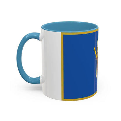 Flag of Kyiv Ukraine - Accent Coffee Mug-Go Mug Yourself