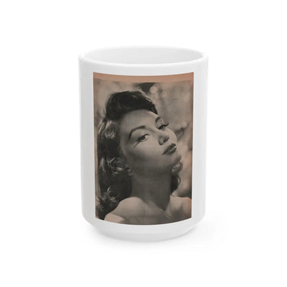 Janette Scott #60 - Life Story+Glamour Photos #38 Fans Star Library - Glamour Photo #7 (Vintage Female Icon) White Coffee Mug-15oz-Go Mug Yourself