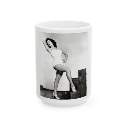 Debra Paget #264 4 (Vintage Female Icon) White Coffee Mug-15oz-Go Mug Yourself