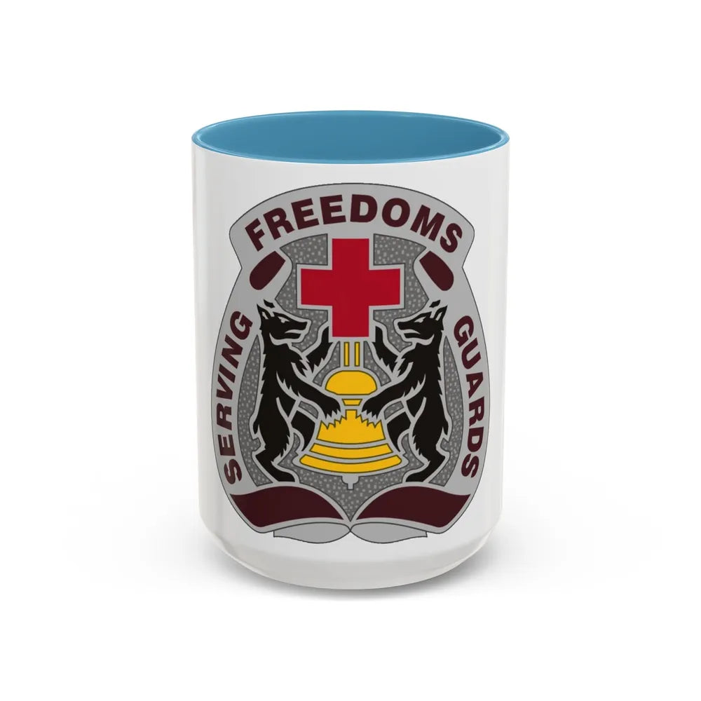 MEDDAC Berlin US (U.S. Army) Accent Coffee Mug-15oz-Light Blue-Go Mug Yourself