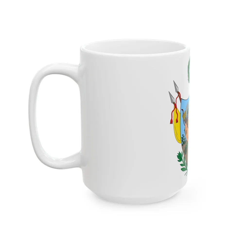 Coat of arms of Gran Colombia (1819) - White Coffee Mug-Go Mug Yourself