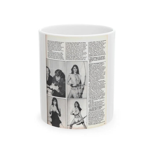 Caroline Munro #370 - Starbust Mag. #24 August '80 (Vintage Female Icon) White Coffee Mug-11oz-Go Mug Yourself