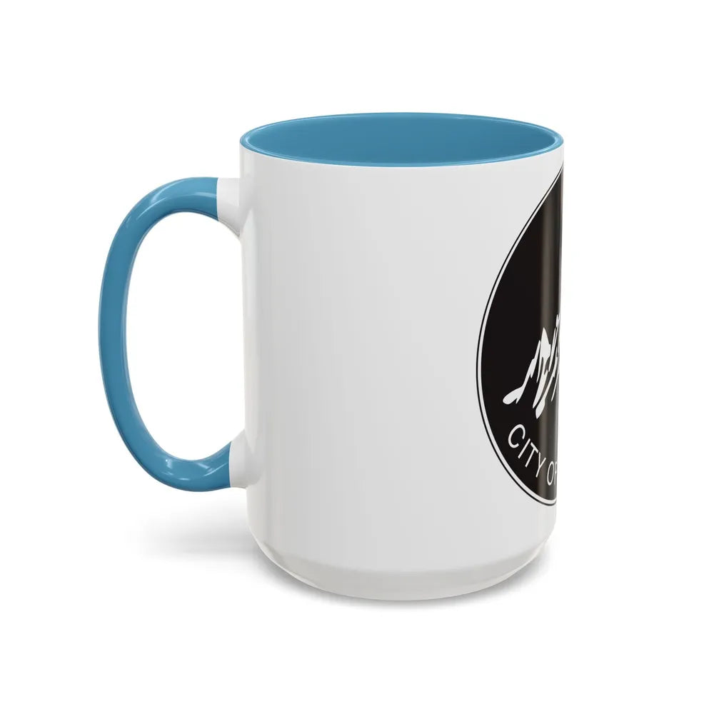 Seal of Boulder Colorado - Accent Coffee Mug-Go Mug Yourself