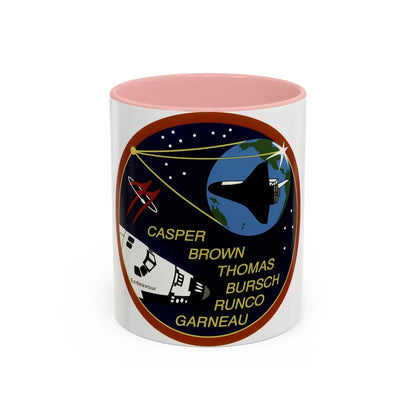 STS 77 (NASA) Accent Coffee Mug-11oz-Pink-Go Mug Yourself