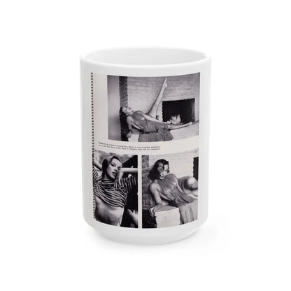 Dawn Richard #98 - Modern Man 1960 Yearbook Queens (Vintage Female Icon) White Coffee Mug-15oz-Go Mug Yourself